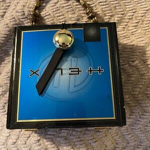 Blue and Black Hex Handbag